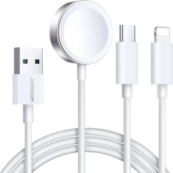 Jonroom mágneses töltőkábel Apple Watch-hoz, Lightning és USB-C, 1,2 m