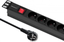 Tápegység Rack 1U 16A PDU 6xFRENCH 2m