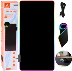 RGB LED világítással ellátott gamer egér- és billentyűzetpad 90 × 40 cm