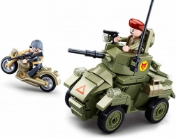 Sluban második világháború kis páncélozott jármű építőkészlet