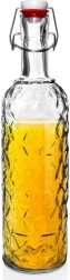 Üvegből készült, klipszes palack 1,1 l