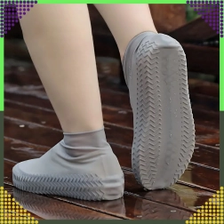 Vízálló szilikon cipővédők csúszásgátló talppal, S méret, szürke