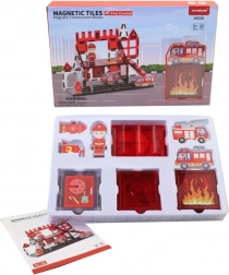 Mágneses építőkészlet gyermekeknek praktikus dobozban