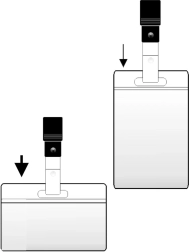 Névkitűző klipsszel 60x105mm