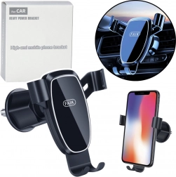 Gravitációs autós telefontartó szellőzőrácsba – fekete