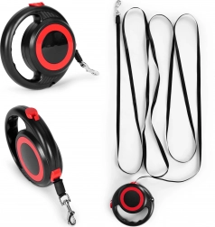 Automatikus önfeltekerő póráz kutyáknak és macskáknak, 4,2 m, rögzítő zárral