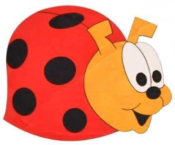 Közepes fa dekoráció Katicabogár