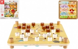 Fa fejlesztő labirintus 2 az 1-ben CLASSIC WORLD – tanya és ábécé, 30 × 30 cm