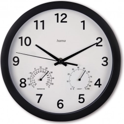 Fali óra Malta 25 cm fekete