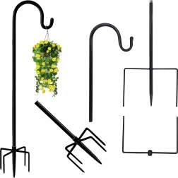 Kerti függő kampó virágokhoz, etetőkhöz és lampionokhoz 80 cm