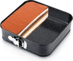 Kinyitható gránit bevonatú négyszögletes sütőforma 24 × 24 × 6,8 cm