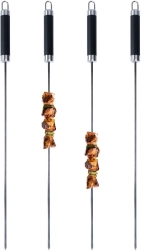 Acél BBQ sasliknyársak 47 cm, 4 db