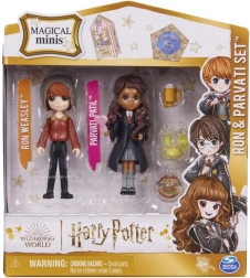 Harry Potter Magical Minis kétfigurás csomag Ron és Parvati kiegészítőkkel