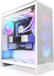 NZXT H7 Flow RGB fehér PC ház (mid‑tower, 2024)
