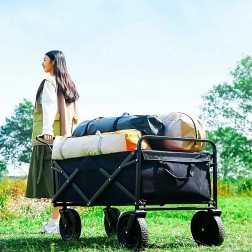 Összecsukható kültéri kocsi tűzifához és felszereléshez