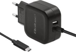 Qoltec töltő 17W USB és USB C típusú