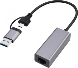 USB hálózati kártya 3.1 USB‑A/USB‑C 2,5 Gb/s