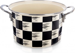 Zománcozott fazék Sakktábla 22 cm, 4 l