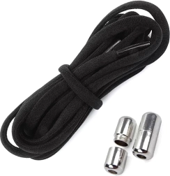 Fűző nélküli cipőfűzők, fekete