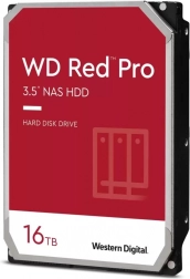 WD Red Pro 16 TB 3,5" SATA III merevlemez, 7200 f/perc, 512 MB gyorsítótár