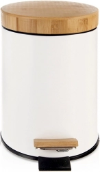 WHITELINE fehér pedálos szemetes 3 l