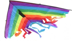 Színes nejlon repülő sárkány 120 x 90 cm