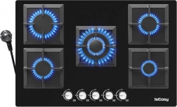 IsEasy üveges gázfőzőlap öt zónával