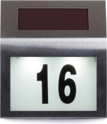 Napelemes LED lámpa házszámra