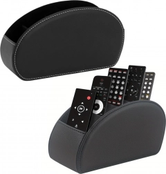 Szervező 5 rekeszes távirányítókhoz fekete ökobőr