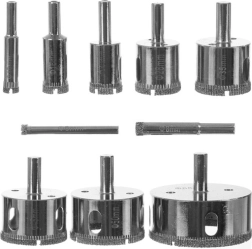 BIGSTREN 10 darabos gyémánt körkivágó készlet