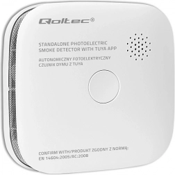 TUYA Wi‑Fi füstérzékelő elemmel, 85 dB riasztóval és LED-del