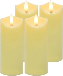 LED gyertyák lampionokhoz 12,5 × 5 cm, 4 db-os készlet RUHHY