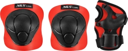 NILS Extreme H210 piros görkorcsolya- és gördeszkavédő szett – M