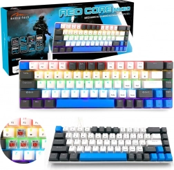 mechanikus gamer billentyűzet 60% media‑tech red core mx60