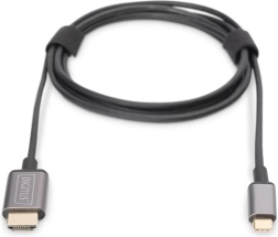 Adatpter kábel HDMI 4K 30Hz USB-C Típus 3.1 fekete 1.8m