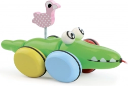 Húzós krokodil flamingóval VILAC