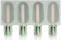 Szilikon jégkrémforma fedővel, zöld