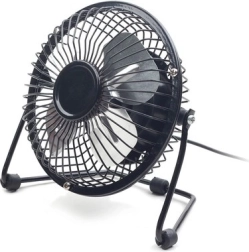 USB asztali ventilátor 4" fekete