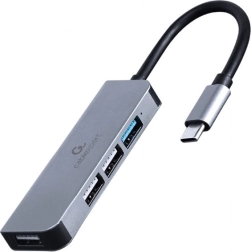 4 portos USB‑C hub, 3× USB 2.0 és 1× USB 3.1, alumínium kivitel