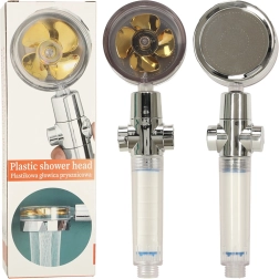 Zuhanyfej arany turbinnal