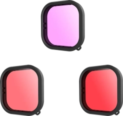 Telesin vízálló szűrőkészlet GoPro Hero 9 / Hero 10 / Hero 11 / Hero 12 kamerákhoz (GP-FLT-904)