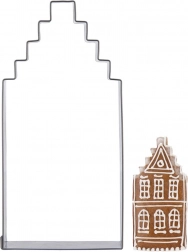 Rozsdamentes ház alakú kiszúró 12 cm