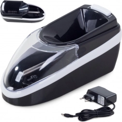 Fekete elektromos cigarettakészítő gép