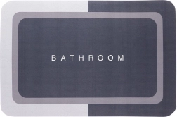 Csúszásgátló fürdőszobai kilépő 59 × 39 cm, szürke