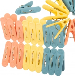 Műanyag ruhacsipeszek, 18 db, extra erős, több színben