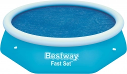244 cm-es BESTWAY Fast Set napelemes medencetakaró fólia