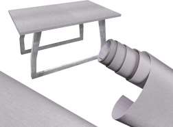 Öntapadós fólia szálcsiszolt fém hatású, szürke 1,52x30m