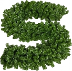 RUHHY karácsonyi girland 2,7 m, 29 cm átmérő, sűrű zöld