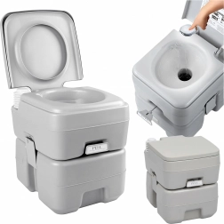 Hordozható öblíthető utazó WC kempinghez és kerthez