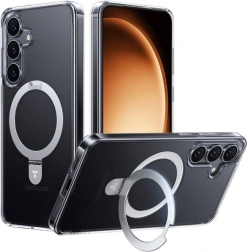 Átlátszó Torras Ostand Series telefon tok Samsung S25höz